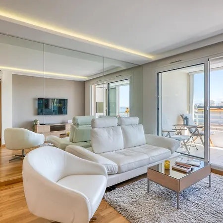 Sea View With Swimming Pool - Happy 公寓 戈尔夫瑞昂
